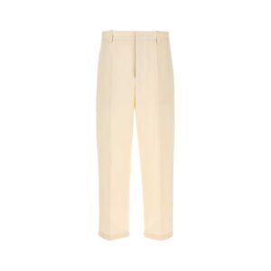 Jil Sander Men Ivory Cotton Pant